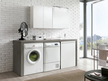 STORE 419 - Laundry room cabinet with sink for washing machine by Gruppo Geromin - view 2